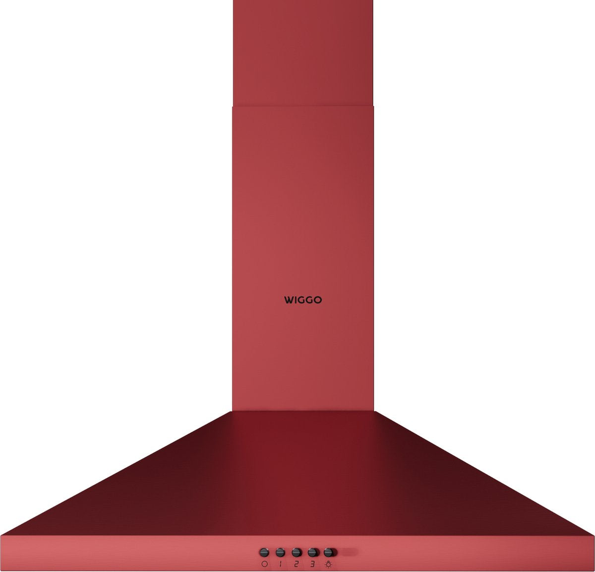 Wiggo WE-A630P(R) Wandschouw Afzuigkap - 60 cm - Rood