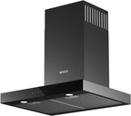 Wiggo WE-A641T(B) Wandschouw Afzuigkap - 60 cm - Zwart