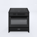 Wiggo WIO-E921A(BB) Vrijstaande Inductiefornuis - 90 cm - Zwart