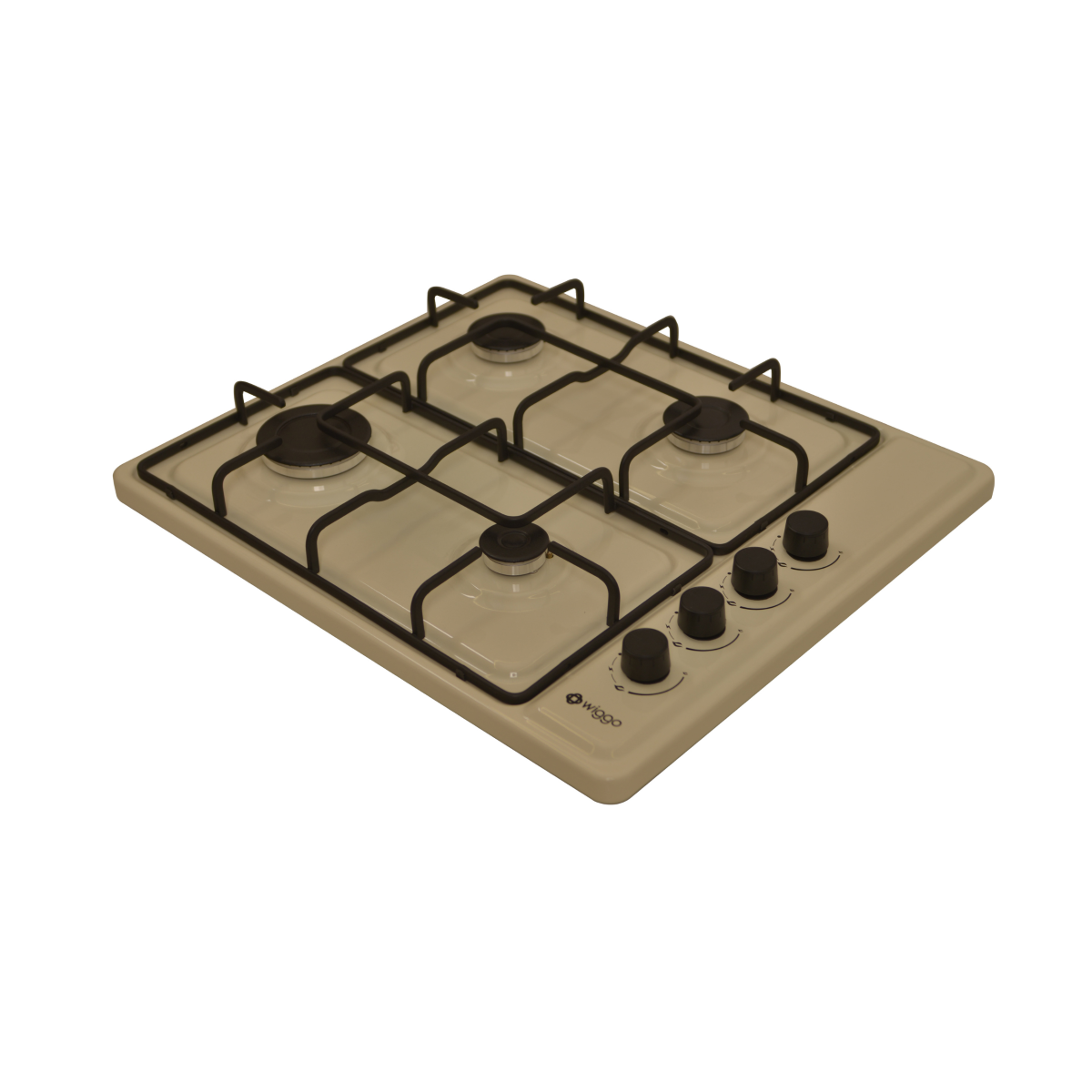 Wiggo WH-G604F(C) Vrijstaande Gaskookplaat - 60 cm - Creme