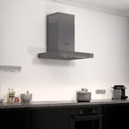 Wiggo WE-A641T(G) Wandschouw Afzuigkap - 60 cm - Grijs