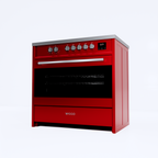 Wiggo WIO-E921A(RX) Vrijstaande Inductiefornuis - 90 cm - Rood