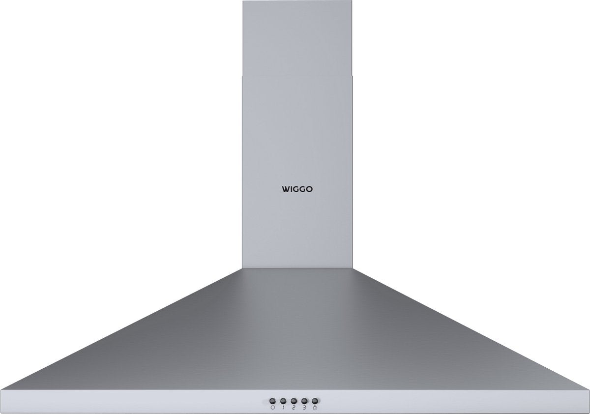 Wiggo WE-A930P(X) Wandschouw Afzuigkap - 90 cm - Roestvrijstaal