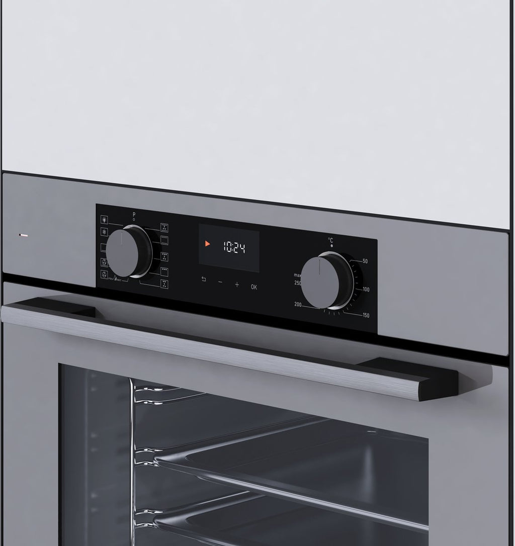Wiggo WO-BFA610(G) Inbouw Oven - 60 cm - Grijs