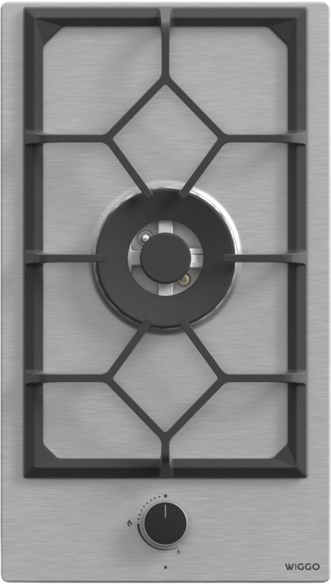 Wiggo WH-G331RD(X) Inbouw Gaskookplaat - 30 cm - Roestvrijstaal