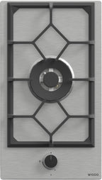 Wiggo WH-G331RD(X) Inbouw Gaskookplaat - 30 cm - Roestvrijstaal