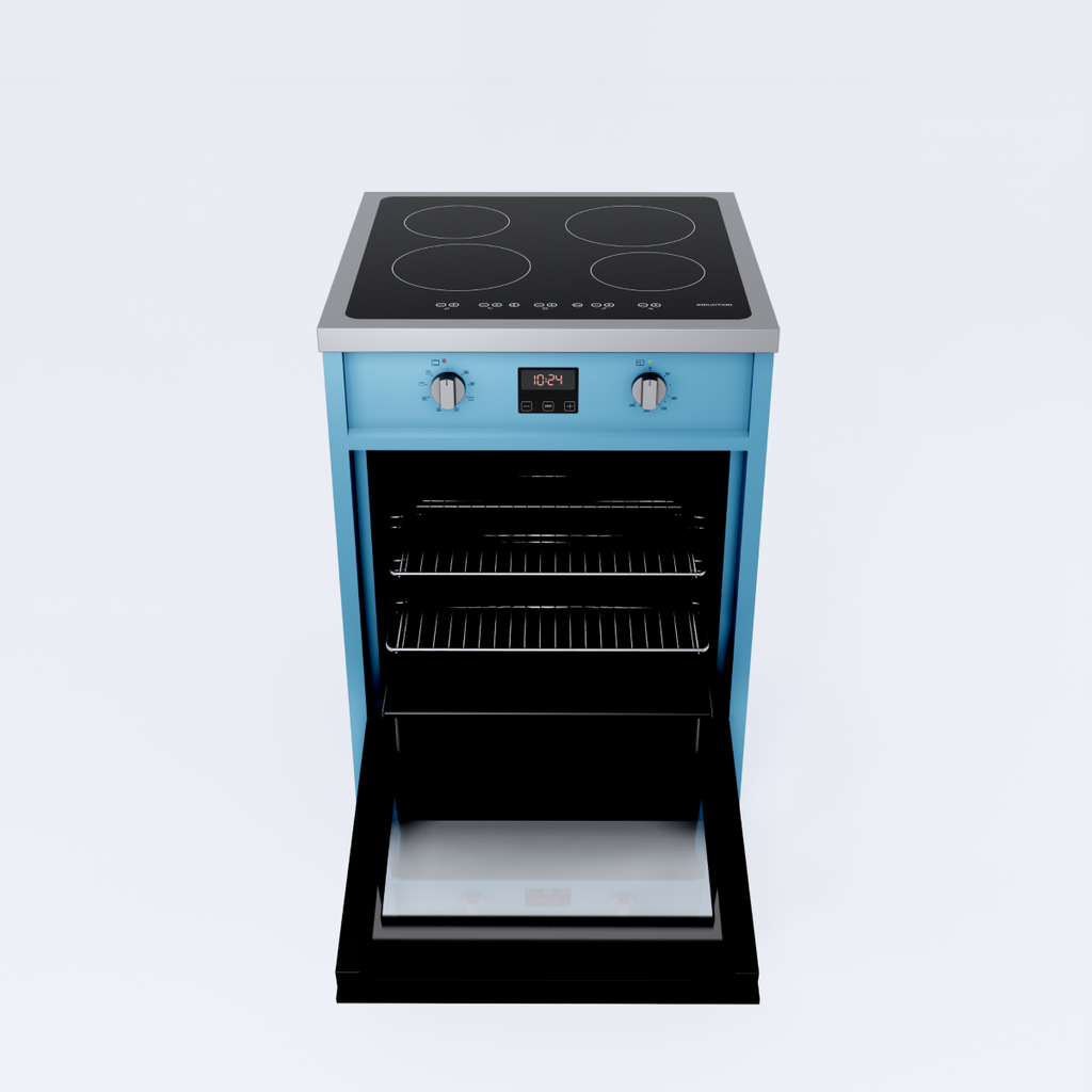 Wiggo WIO-E621A(AX) Vrijstaande Inductiefornuis - 60 cm - Aqua Blauw