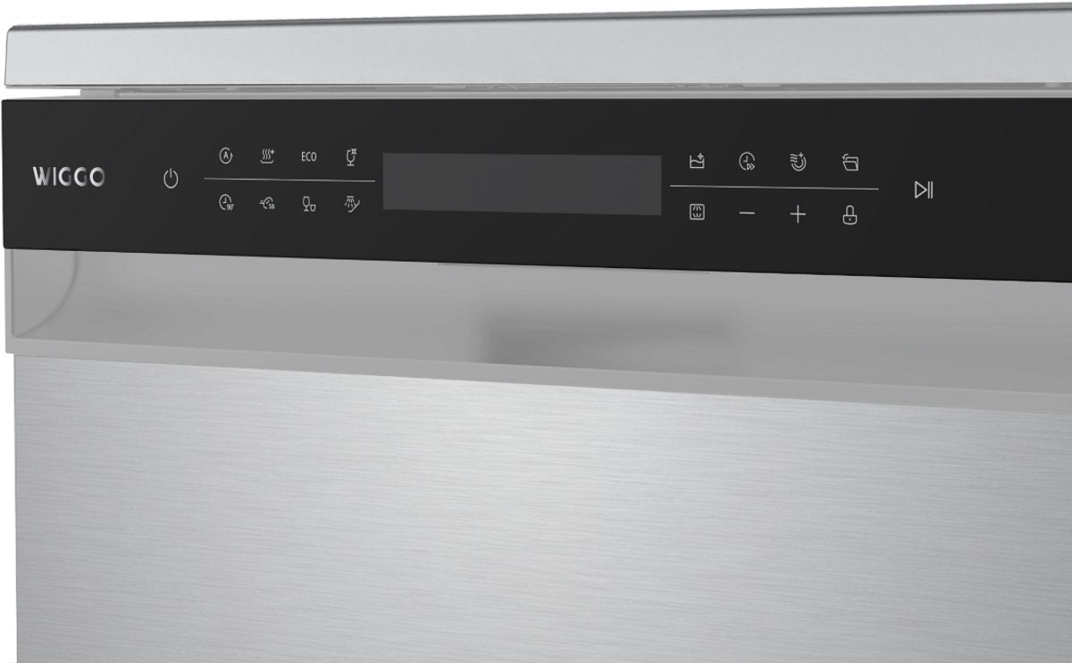Wiggo WD-F6148B(X) Vrijstaande Vaatwasser - 60 cm - Roestvrijstaal