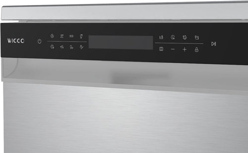 Wiggo WD-F6148B(X) Freestanding Dishwasher - 60 cm - Stainless Steel