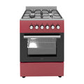 Wiggo WO-E609R(RX) Vrijstaande Gasfornuis - 60 cm - Rood