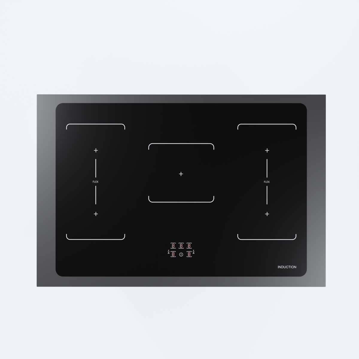 Wiggo WIO-E921A(BB) Vrijstaande Inductiefornuis - 90 cm - Zwart
