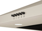 Wiggo WE-A630P(C) Wandschouw Afzuigkap - 60 cm - Creme
