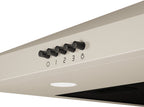 Wiggo WE-A530P(C) Wandschouw Afzuigkap - 50 cm - Creme