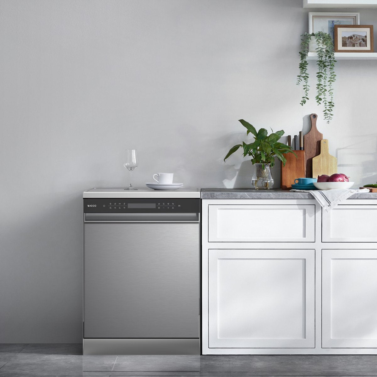 Wiggo WD-F6148B(X) Vrijstaande Vaatwasser - 60 cm - Roestvrijstaal