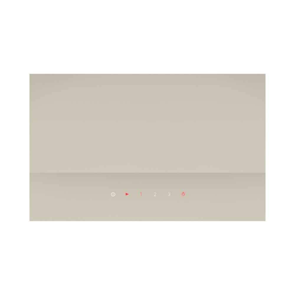 Wiggo WE-A533G(C) Schuine Afzuigkap - 50 cm - Creme