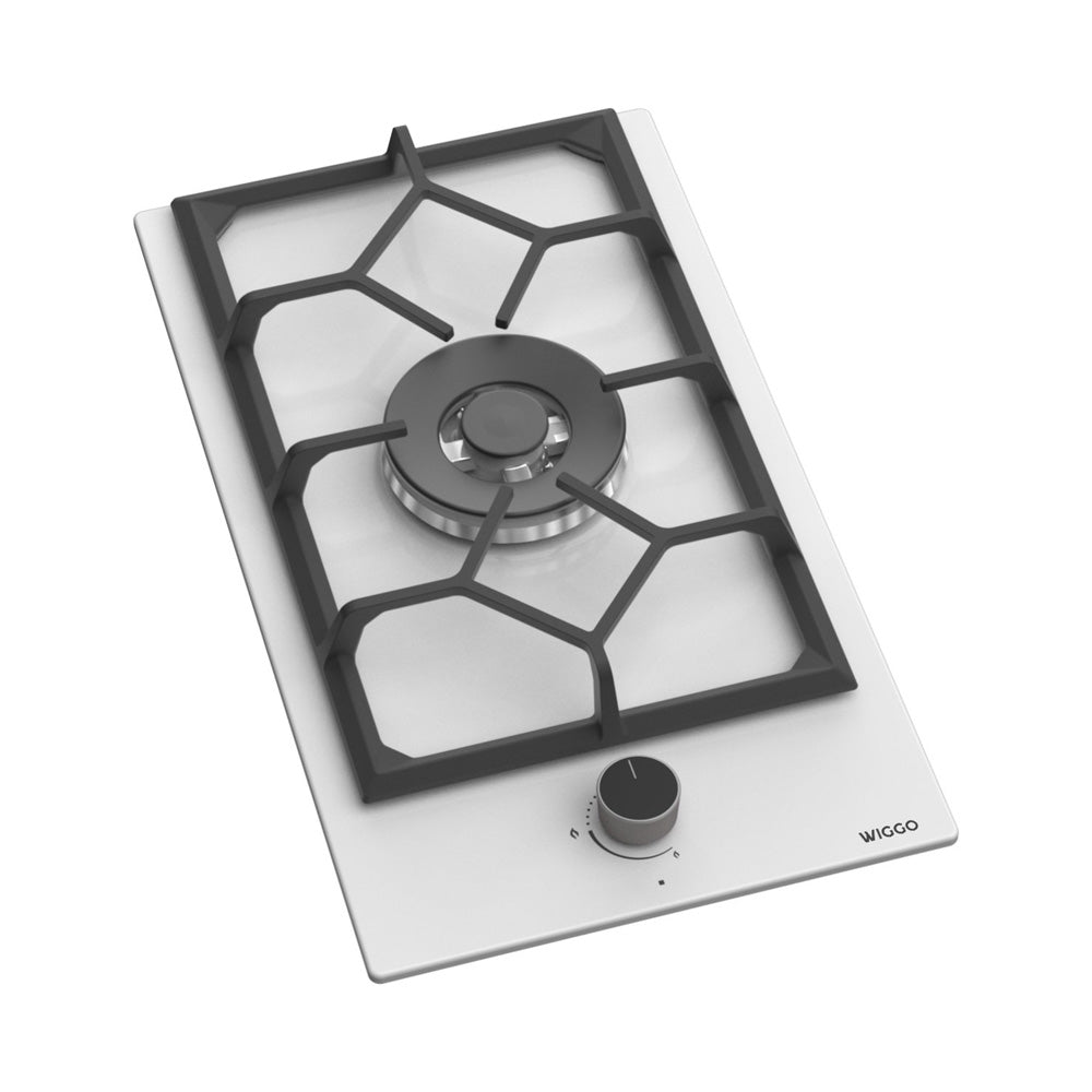 Wiggo WH-G331RD(W) Inbouw Gaskookplaat - 30 cm - Wit