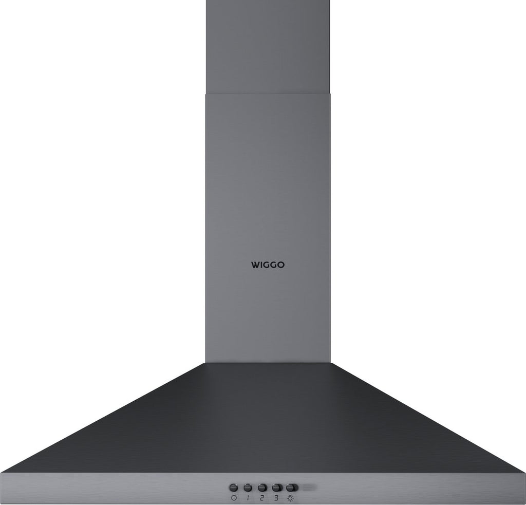 Wiggo WE-A630P(G) Wandschouw Afzuigkap - 60 cm - Grijs