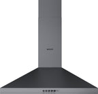 Wiggo WE-A630P(G) Wandschouw Afzuigkap - 60 cm - Grijs