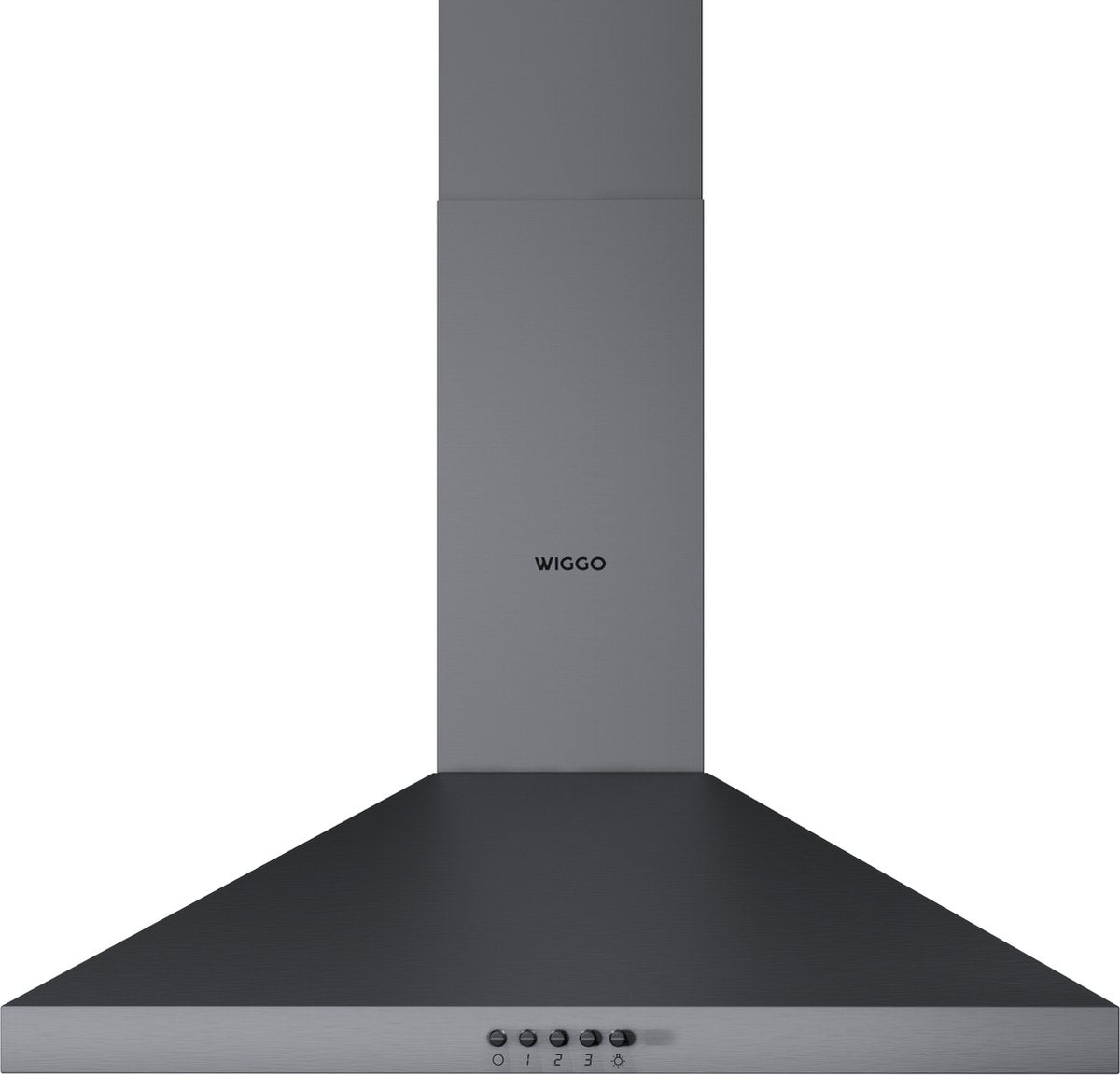 Wiggo WE-A630P(G) Wandschouw Afzuigkap - 60 cm - Grijs