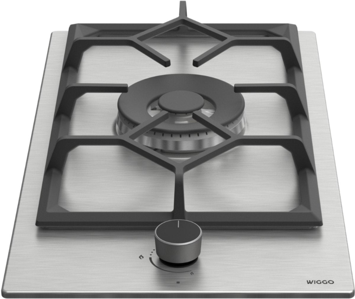Wiggo WH-G331RD(X) Inbouw Gaskookplaat - 30 cm - Roestvrijstaal