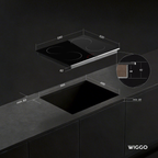 Wiggo WH-E614G(B) Inbouw Inductie Kookplaat - 60 cm - Zwart