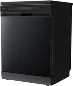 Wiggo WD-F6148B(DX) Vrijstaande Vaatwasser - 60 cm - Donker Roestvrijstaal