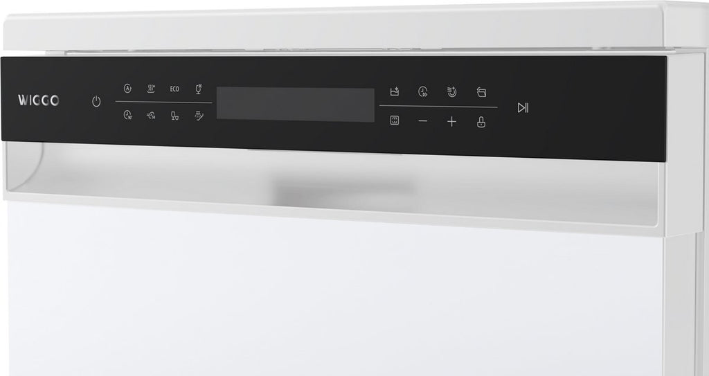 Wiggo WD-F6148B(W) Vrijstaande Vaatwasser - 60 cm - Wit