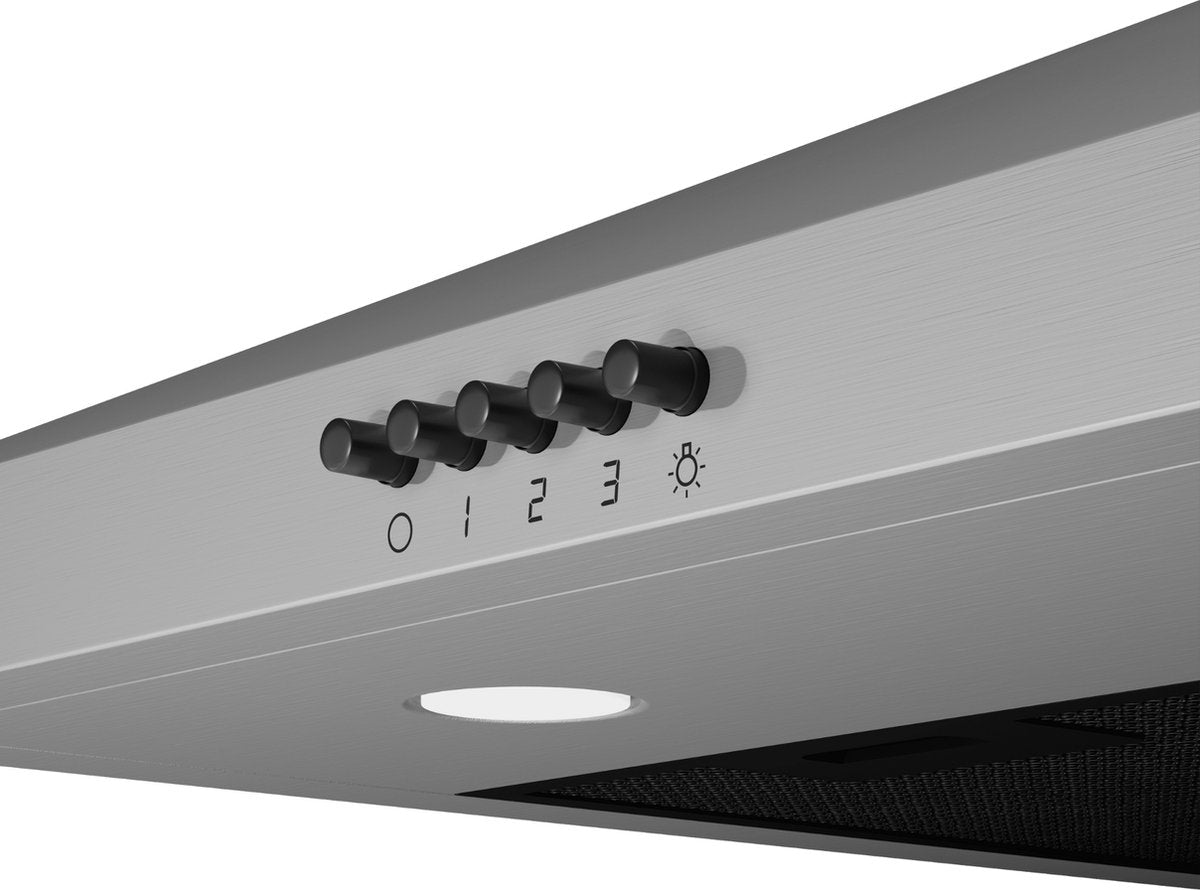 Wiggo WE-A930P(X) Wandschouw Afzuigkap - 90 cm - Roestvrijstaal