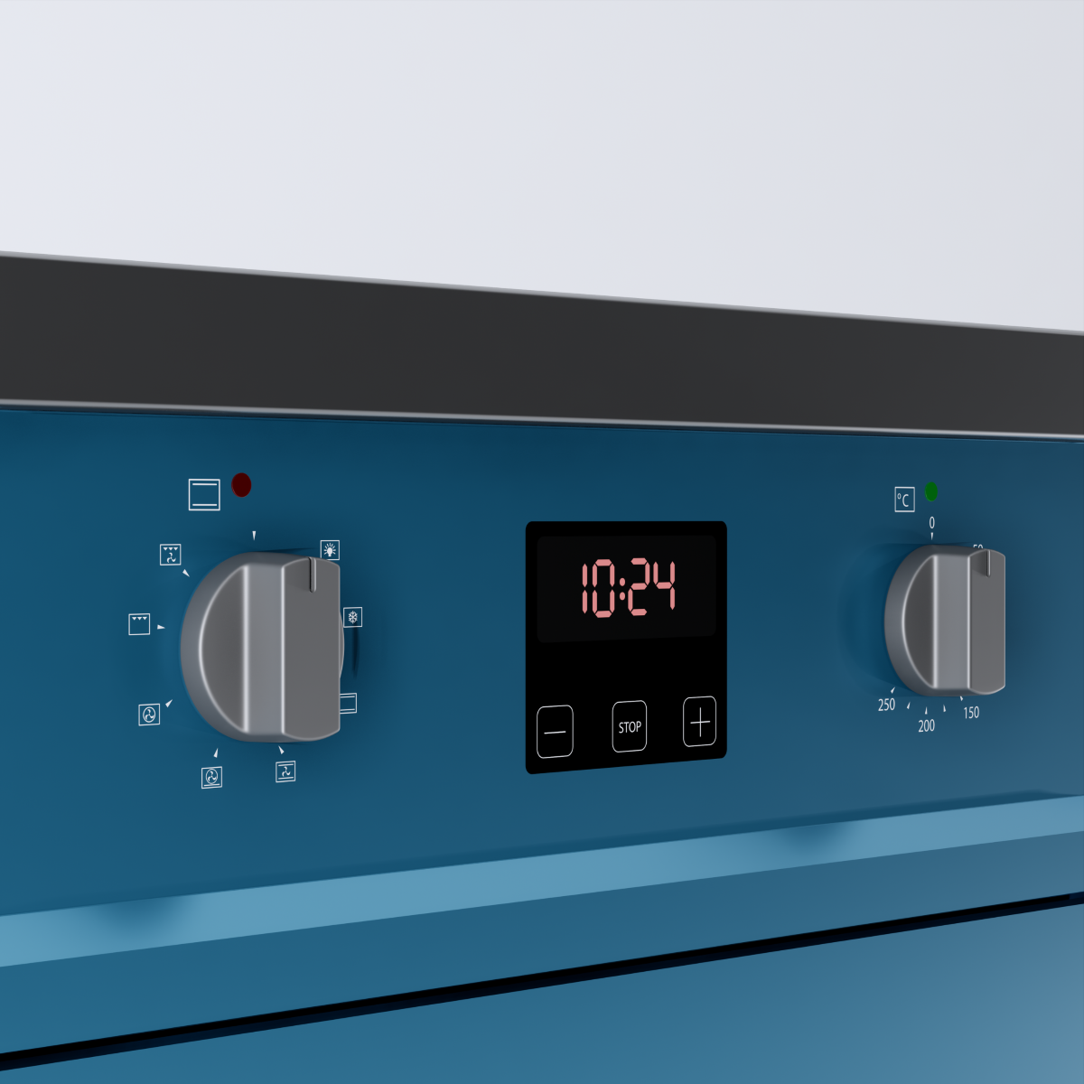 Wiggo WIO-E621A(AX) Vrijstaande Inductiefornuis - 60 cm - Aqua Blauw