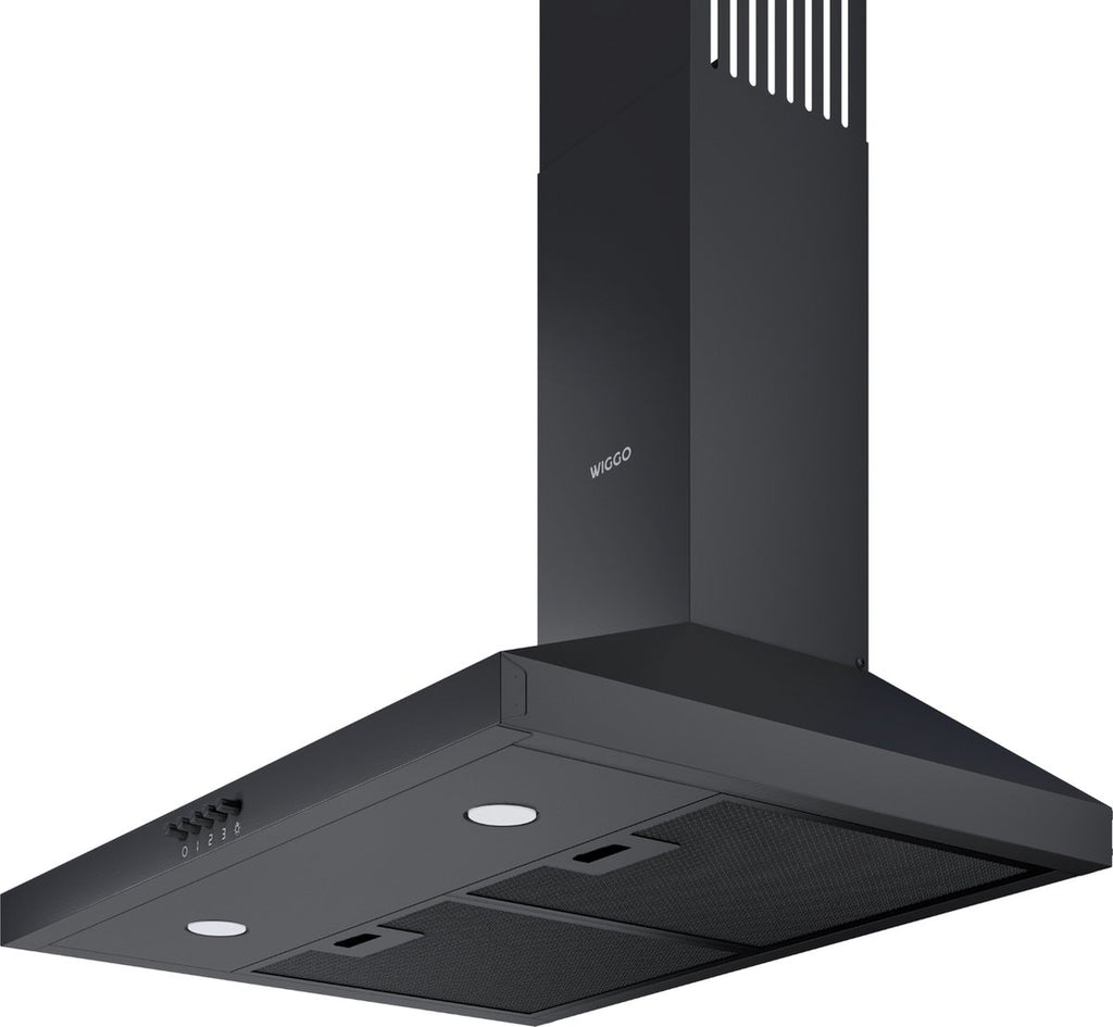 Wiggo WE-A630P(B) Wandschouw Afzuigkap - 60 cm - Zwart