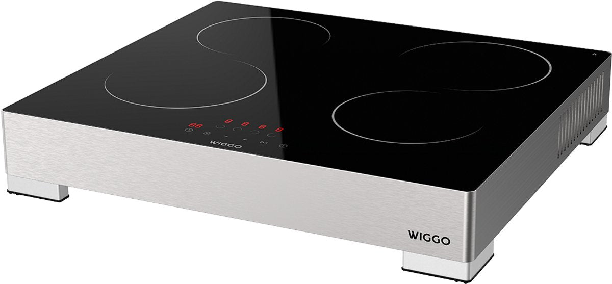 Wiggo WH-EF614G(X) Vrijstaande Inductie Kookplaat - 60 cm - Roestvrijstaal