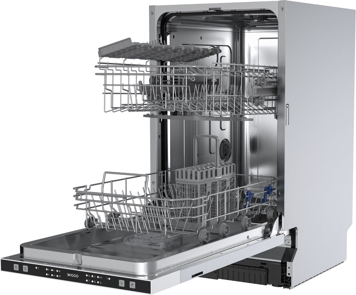 Wiggo WD-B4126E(X) Inbouw Vaatwasser - 45 cm - Roestvrijstaal