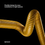 Wiggo W Eco 120 Gasslang - 120 cm - Geel