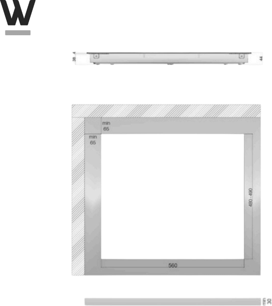 Wiggo WH-E673GC(B) Inbouw Keramische Kookplaat - 60 cm - Zwart
