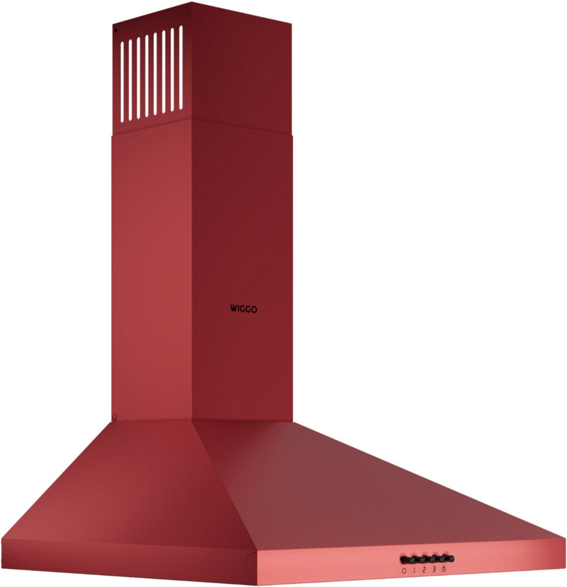 Wiggo WE-A530P(R) Wandschouw Afzuigkap - 50 cm - Rood