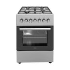 Wiggo WO-E606A(XX) Vrijstaande Gasfornuis - 60 cm - Roestvrijstaal