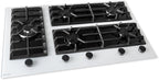 Wiggo WH-G935GR(W) Inbouw Gaskookplaat - 90 cm - Wit