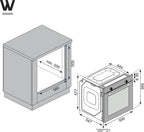 Wiggo WO-B608(B) Inbouw Oven - 60 cm - Zwart