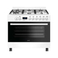 Wiggo WO-E969R(WW) Vrijstaande Gasfornuis - 90 cm - Wit