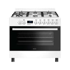 Wiggo WO-E969R(WW) Vrijstaande Gasfornuis - 90 cm - Wit
