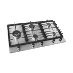Wiggo WH-G935RR(X) Inbouw Gaskookplaat - 90 cm - Roestvrijstaal
