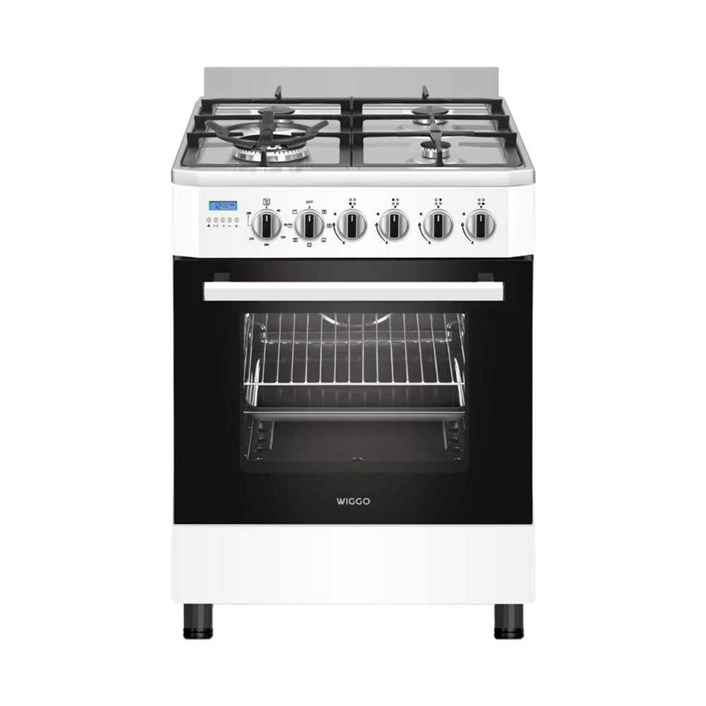 Wiggo WO-E639R(WX) Vrijstaande Gasfornuis - 60 cm - Wit