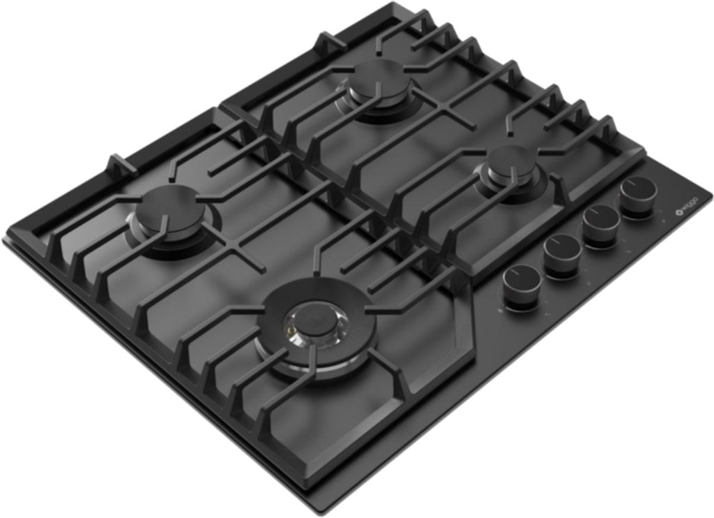 Wiggo WH-G634RL(B) Inbouw Gaskookplaat - 60 cm - Zwart