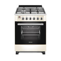 Wiggo WO-E609R(CX) Vrijstaande Gasfornuis - 60 cm - Creme