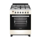 Wiggo WO-E609R(CX) Vrijstaande Gasfornuis - 60 cm - Creme