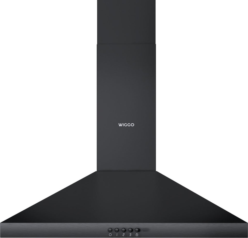 Wiggo WE-A630P(B) Wandschouw Afzuigkap - 60 cm - Zwart