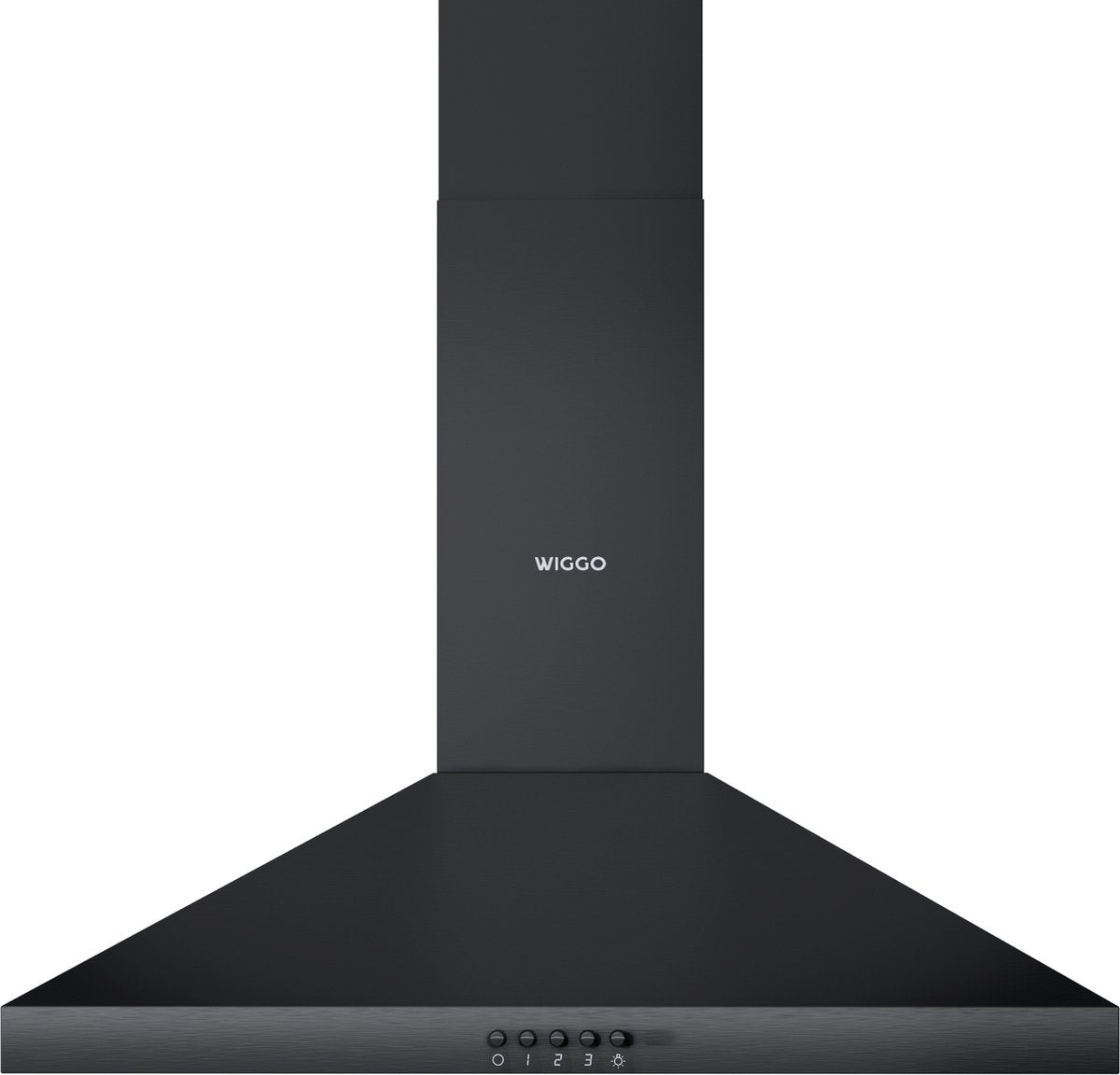 Wiggo WE-A630P(B) Wandschouw Afzuigkap - 60 cm - Zwart