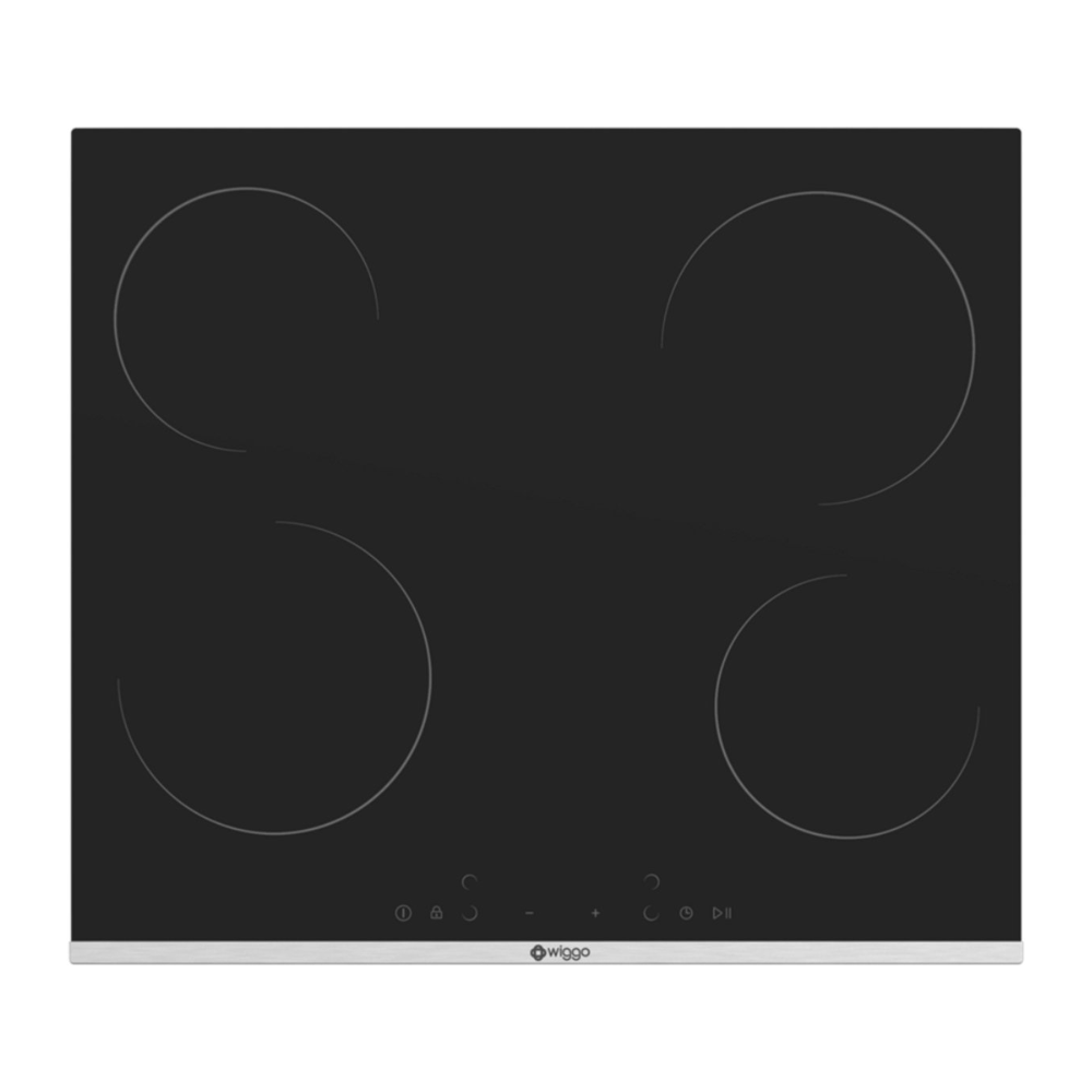 Wiggo WH-E614G(B) Inbouw Inductie Kookplaat - 60 cm - Zwart