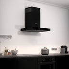Wiggo WE-A641T(B) Wandschouw Afzuigkap - 60 cm - Zwart