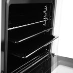 Wiggo WO-E609R(BX) Vrijstaande Gasfornuis - 60 cm - Zwart